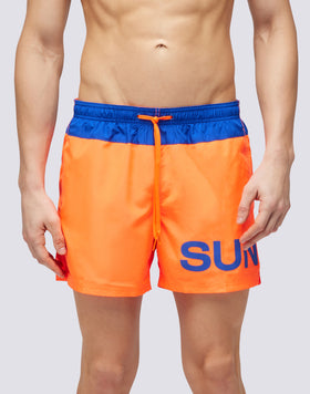 MAILLOT DE BAIN COURT EN POLY LÉGER À TAILLE ÉLASTIQUE