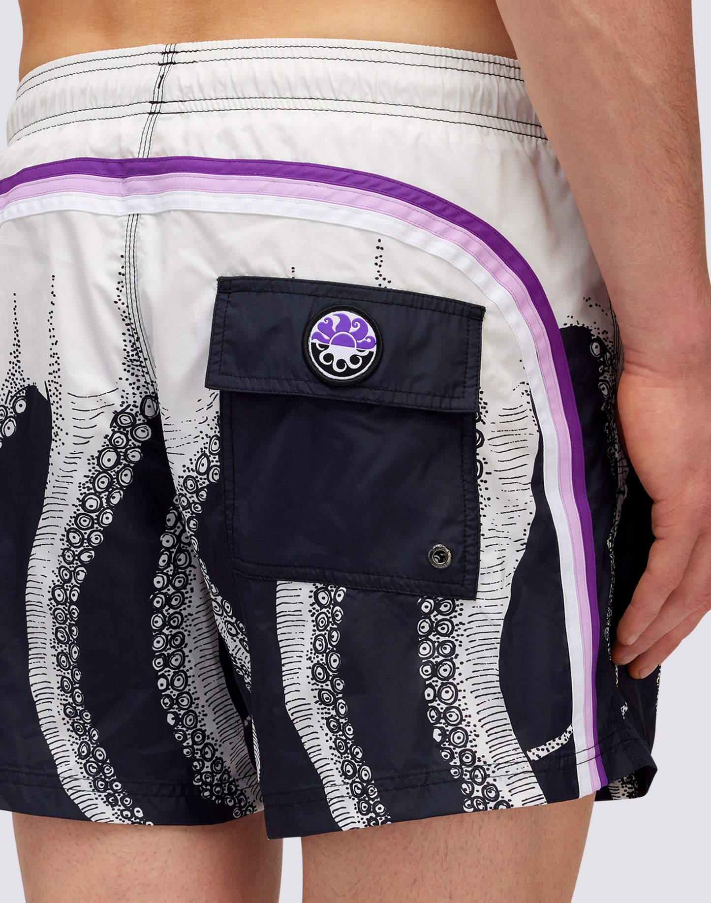 SUNDEK X OCTOPUS - SHORT SWIMSHORTS WITH ELASTIC WAIST