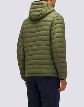 MEN'S 100-GRAM SHORT DOWN JACKET WITH HOOD