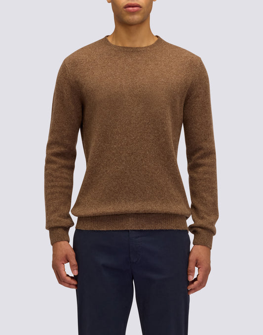 JERSEY DE CUELLO REDONDO PARA HOMBRE EN MEZCLA DE LANA