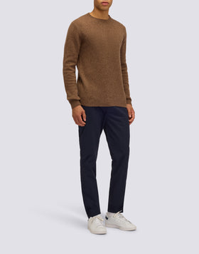 JERSEY DE CUELLO REDONDO PARA HOMBRE EN MEZCLA DE LANA