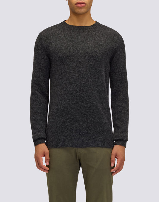 JERSEY DE CUELLO REDONDO PARA HOMBRE EN MEZCLA DE LANA