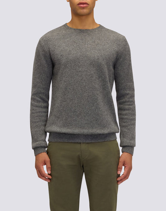 JERSEY DE CUELLO REDONDO PARA HOMBRE EN MEZCLA DE LANA