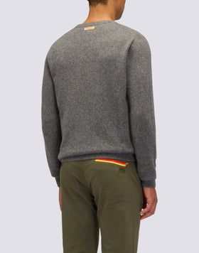 JERSEY DE CUELLO REDONDO PARA HOMBRE EN MEZCLA DE LANA