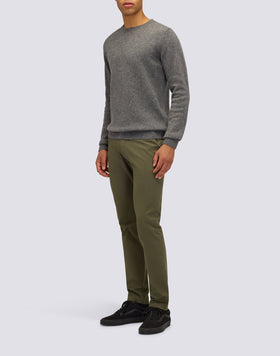 JERSEY DE CUELLO REDONDO PARA HOMBRE EN MEZCLA DE LANA
