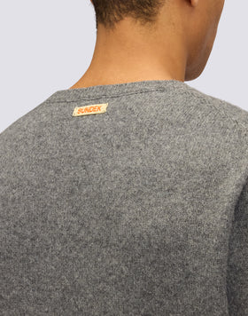 JERSEY DE CUELLO REDONDO PARA HOMBRE EN MEZCLA DE LANA