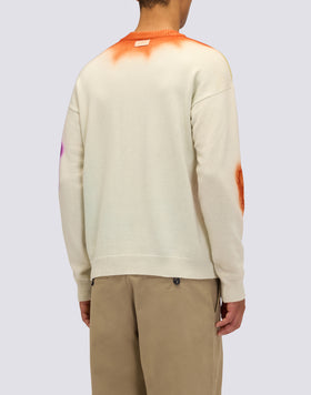 JERSEY DE CUELLO REDONDO PARA HOMBRE CON INCRUSTACIONES DE MOTIVOS FLORALES