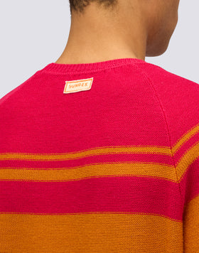 JERSEY DE CUELLO REDONDO CON RAYAS MULTICOLORES PARA HOMBRE