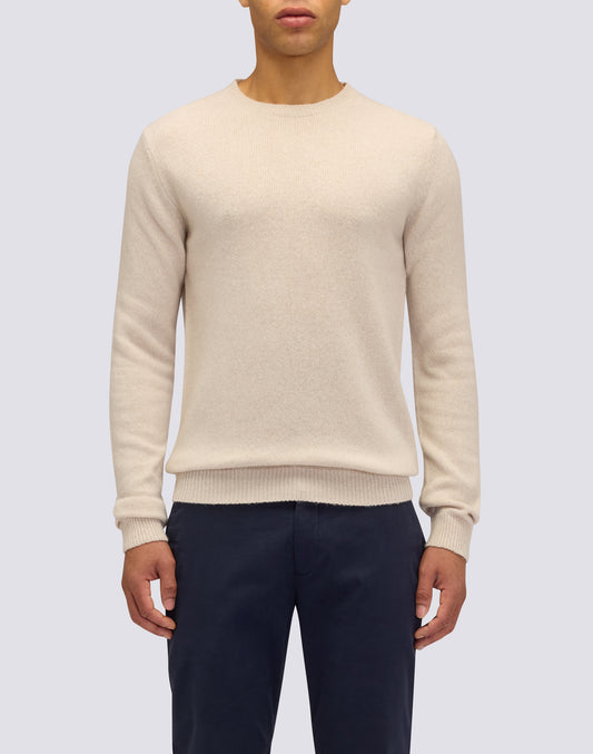 JERSEY DE CUELLO REDONDO PARA HOMBRE EN MEZCLA DE LANA