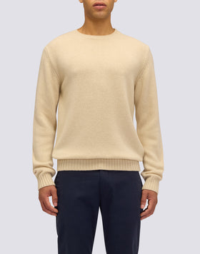 JERSEY DE CUELLO REDONDO PARA HOMBRE DE LANA MERINO Y CACHEMIRA