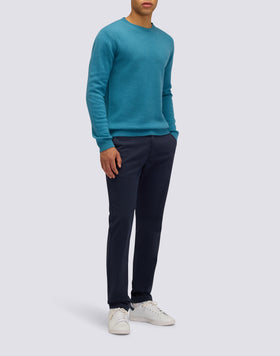 JERSEY DE CUELLO REDONDO PARA HOMBRE EN MEZCLA DE LANA