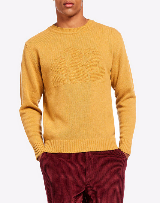 CREW NECK JUMPER WITH LOGO