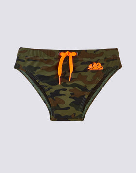 SWIMMING BRIEFS WITH SUNDEK LOGO ELASTIC BAND