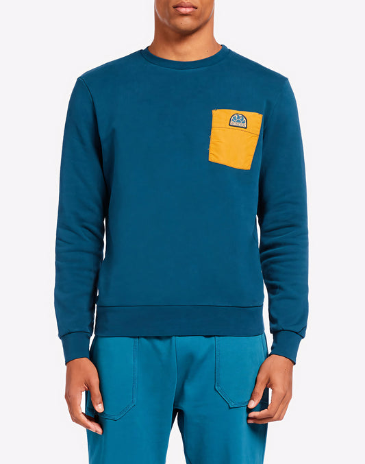 CREW NECK SWEATSHIRT WITH POCKET