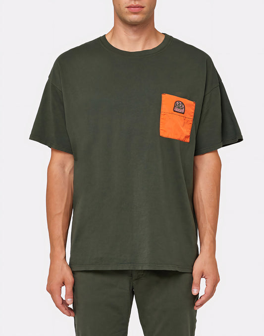 T-SHIRT WITH CONTRASTING POCKET