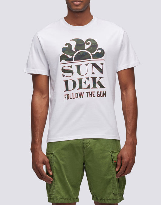 T-SHIRT STAMPA CAMOU FOLLOW THE SUN