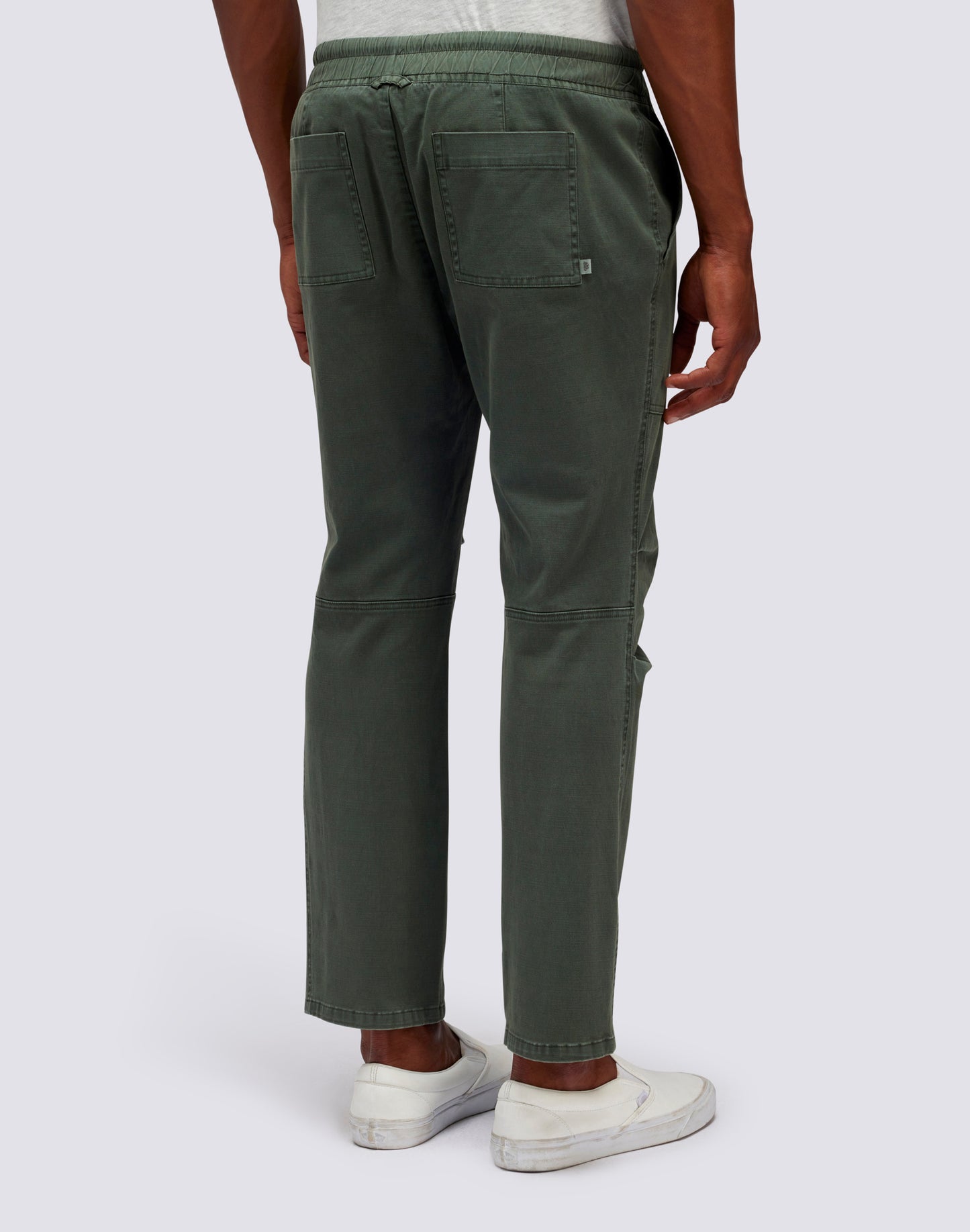 PANTALONI IN TWILL ELASTICIZZATI