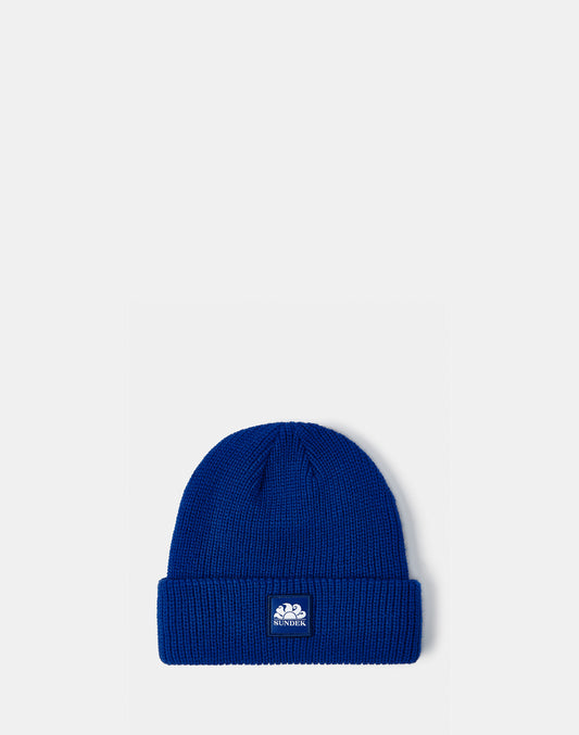 RIBBED CHILD'S HAT WITH LOGO