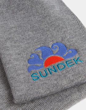 ÉCHARPE TRICOTÉE AVEC LOGO BRODÉ POUR ENFANT