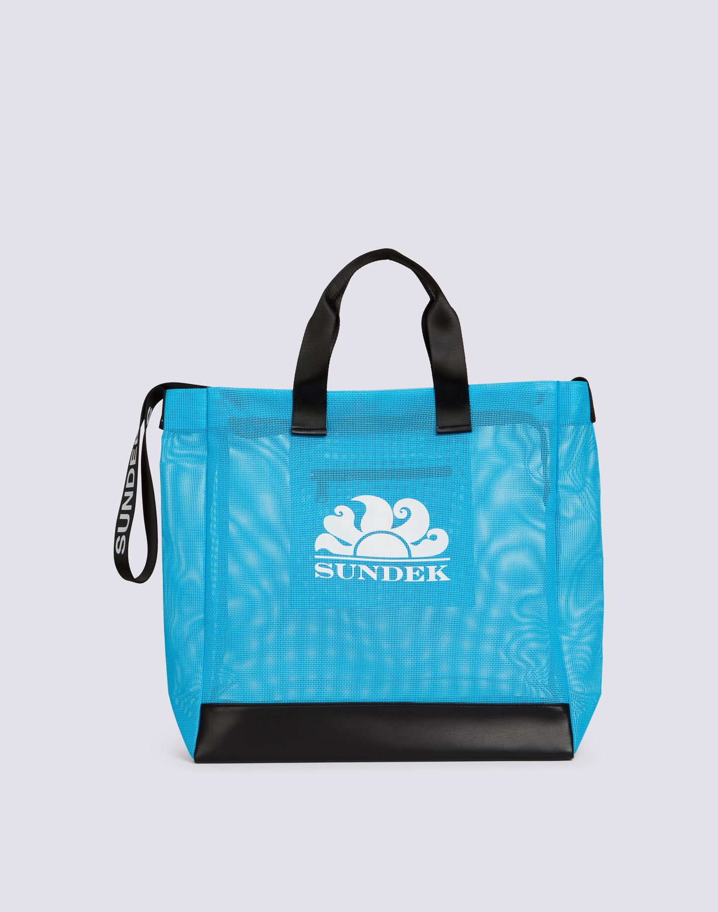 BORSA DA SPIAGGIA IN MESH CON LOGO