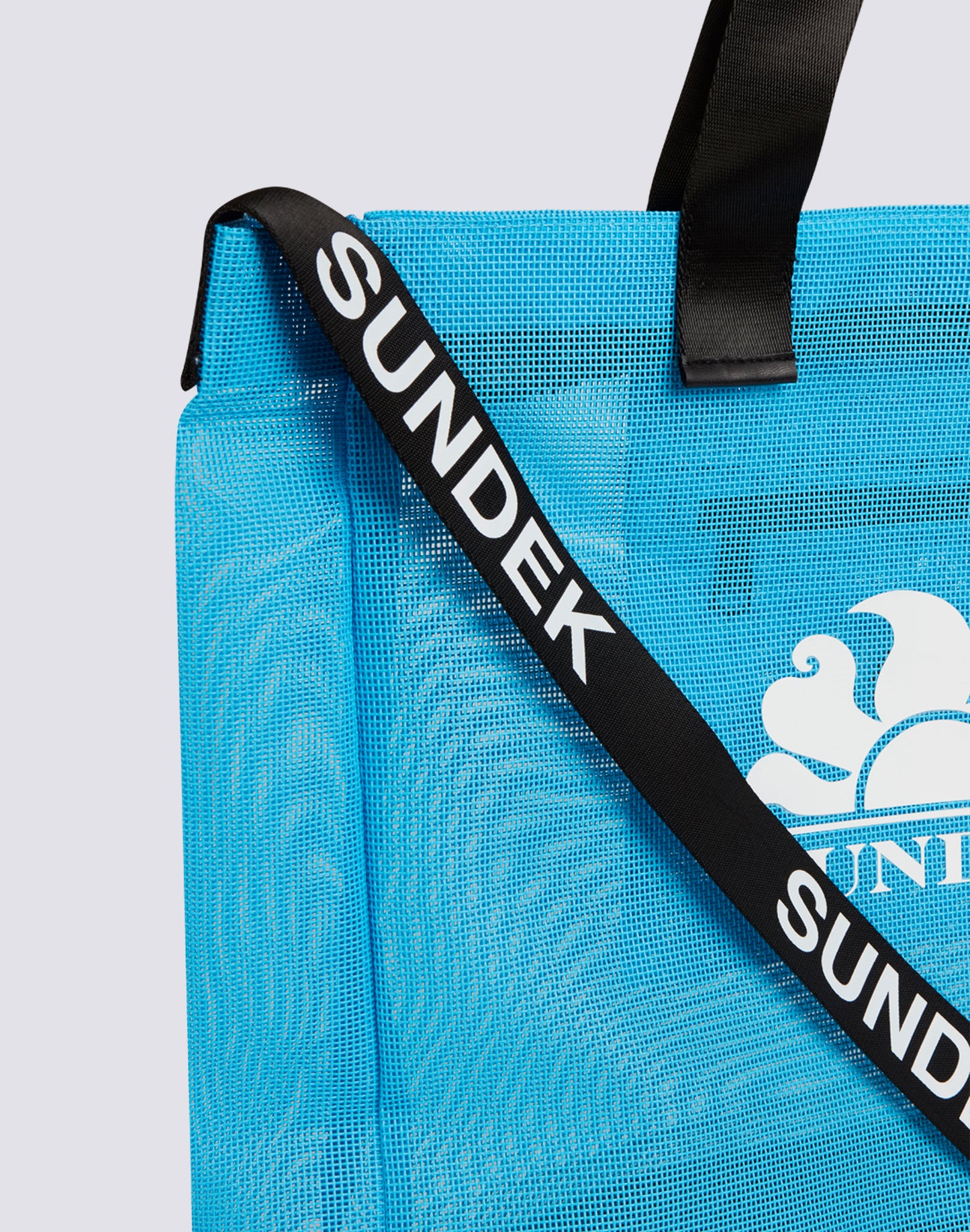 BORSA DA SPIAGGIA IN MESH CON LOGO