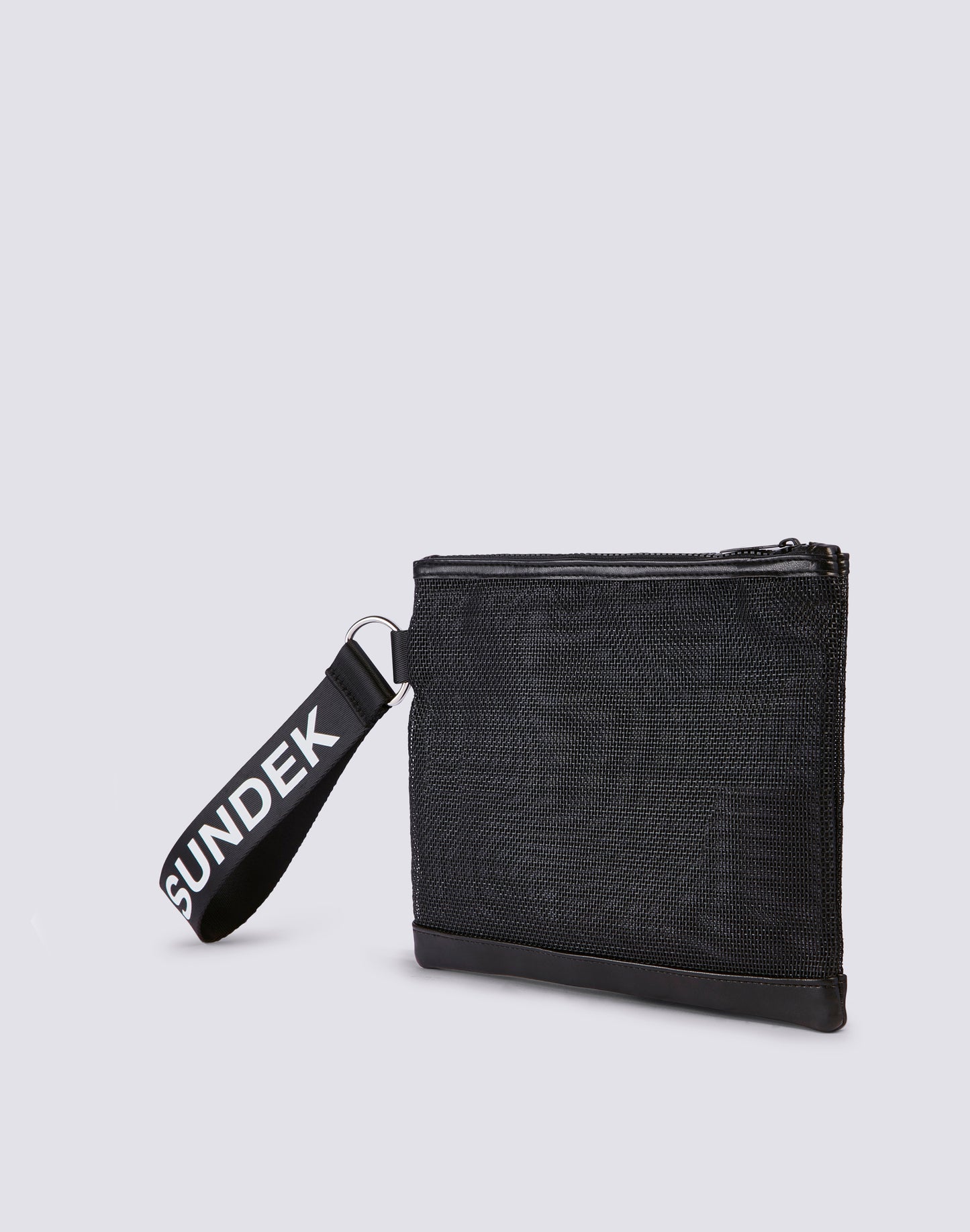 MINI CLUTCH IN MESH WITH LOGO