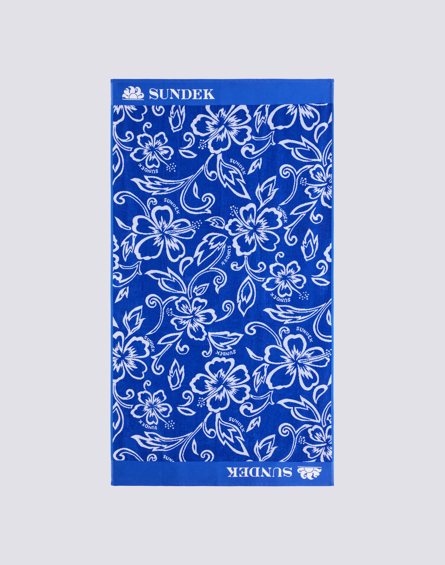 SERVIETTE ÉPONGE JACQUARD MOTIF HIBISCUS