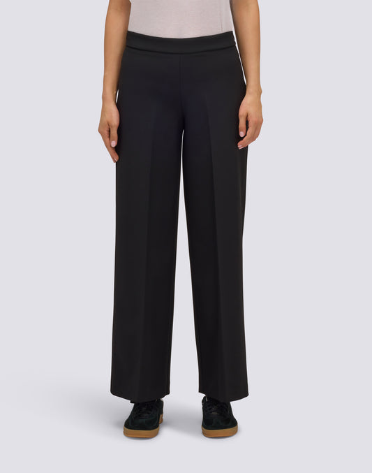 PANTALONES LARGOS DE MUJER DE POLIÉSTER Y VISCOSA TWILL