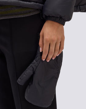 CHAQUETA CORTA ACOLCHADA CON CAPUCHA PARA MUJER
