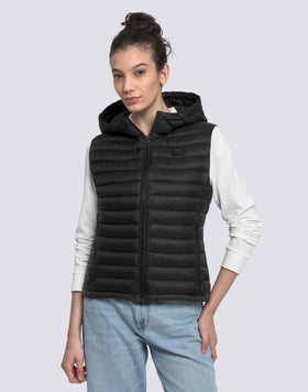 GILET À CAPUCHE POUR FEMME