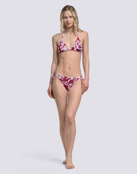 ANITA - SLIP DE BIKINI À CÔTÉS RÉGLABLES IMPRIMÉ PATCHY FLOWERS