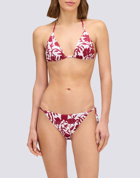 ANITA - SLIP DE BIKINI À CÔTÉS RÉGLABLES IMPRIMÉ PATCHY FLOWERS