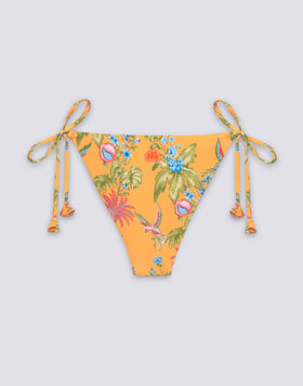 ANITA - SLIP DE MAILLOT DE BAIN AVEC LACETS RÉGLABLES IMPRIMÉ SWEET PARROT
