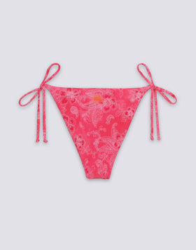 ANITA - SLIP DE BIKINI À LACETS MOTIF HIBI PAISLEY BANDANA