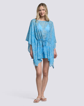ROBE FEMME À MANCHES PAPILLON MOTIF HIBI PAISLEY