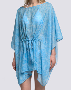 ROBE FEMME À MANCHES PAPILLON MOTIF HIBI PAISLEY