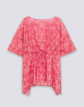 ROBE FEMME À MANCHES PAPILLON MOTIF HIBI PAISLEY
