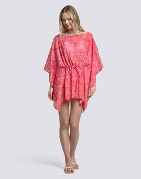 ROBE FEMME À MANCHES PAPILLON MOTIF HIBI PAISLEY