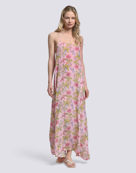 ROBE FEMME SANS MANCHES LONGUE IMPRIMÉ SWEET PARROT