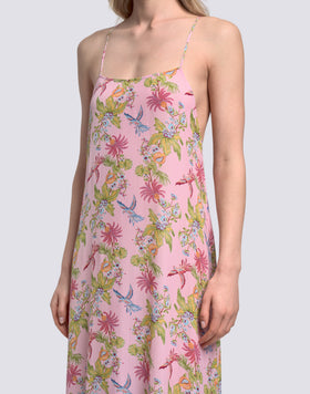 ROBE FEMME SANS MANCHES LONGUE IMPRIMÉ SWEET PARROT