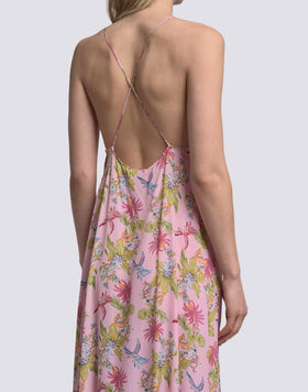 ROBE FEMME SANS MANCHES LONGUE IMPRIMÉ SWEET PARROT