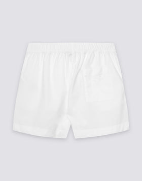 SHORTS POUR FEMME À TAILLE ÉLASTIQUE EN POPELINE DE COTON