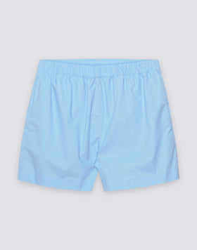 SHORTS POUR FEMME À TAILLE ÉLASTIQUE EN POPELINE DE COTON