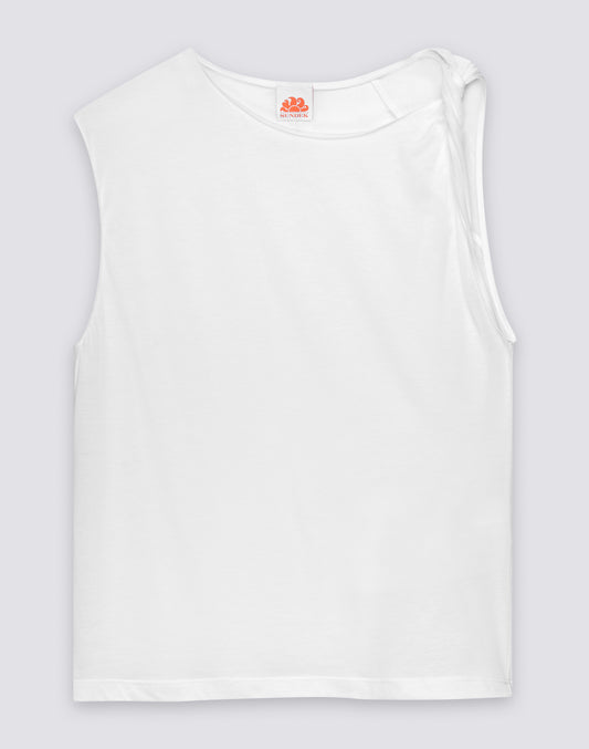 WOMEN'S TANK TOP WITH KNOT ON THE SHOULDER