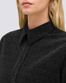 WOMEN'S LONG-SLEEVED LUREX SHIRT