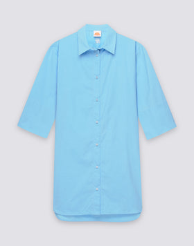 CHEMISE COURTE EN POPELINE POUR FEMME