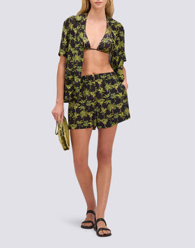 SHORTS DONNA A VITA ELASTICATA FANTASIA BOTANIC