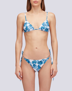 CALADESI - FLOWER PRINT TRIANGLE TOP