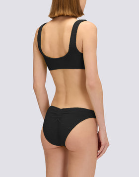 EMBOSSED FABRIC BRA TOP