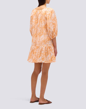 ROBE COURTE IMPRIMÉE FLEUR DE JOIE